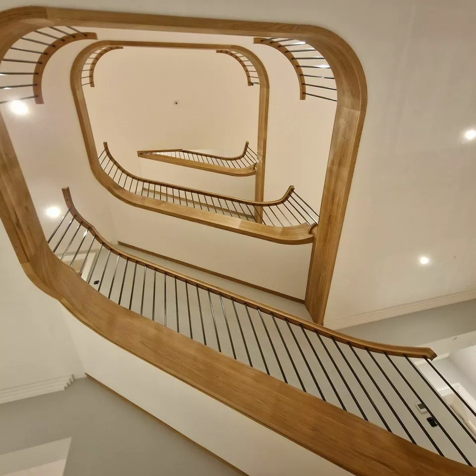 Three Grand Oak Staircases